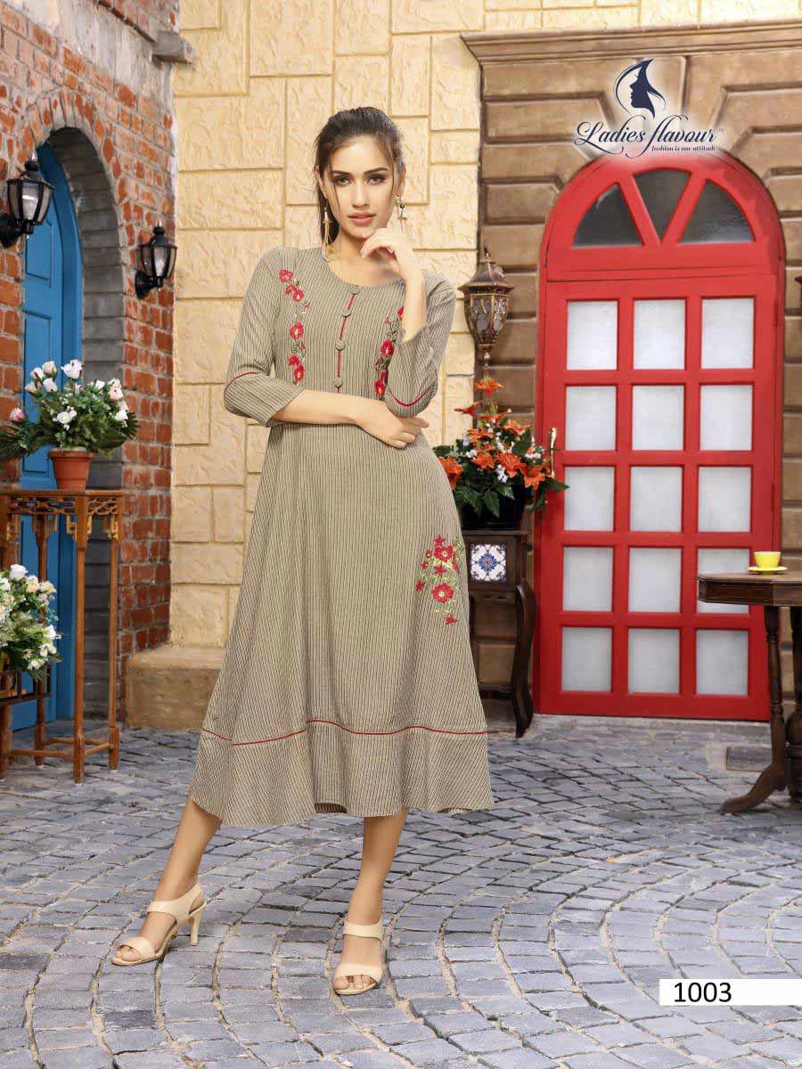 Elite Ladies Flavour 3D Stripe Kurti Manufacturer Elite Ladies Flavour 3D Stripe Kurti Manufacturer